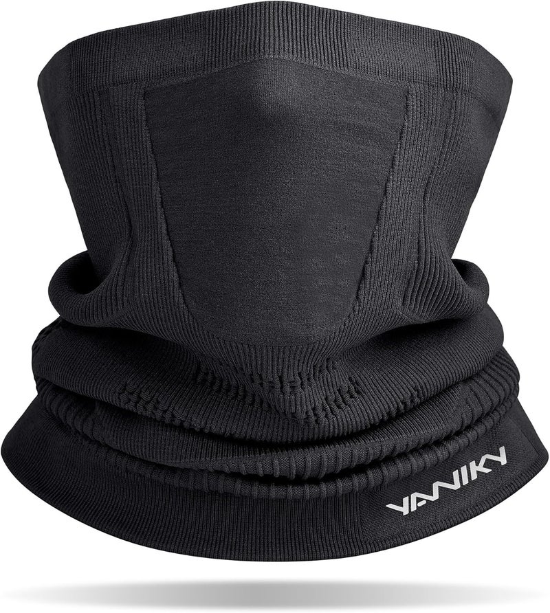 YANIKY Winter Neck Warmer Gaiter Ski Face Mask, Breathable Fleece Balaclava Windproof Cold Weather Scarf - Image 1